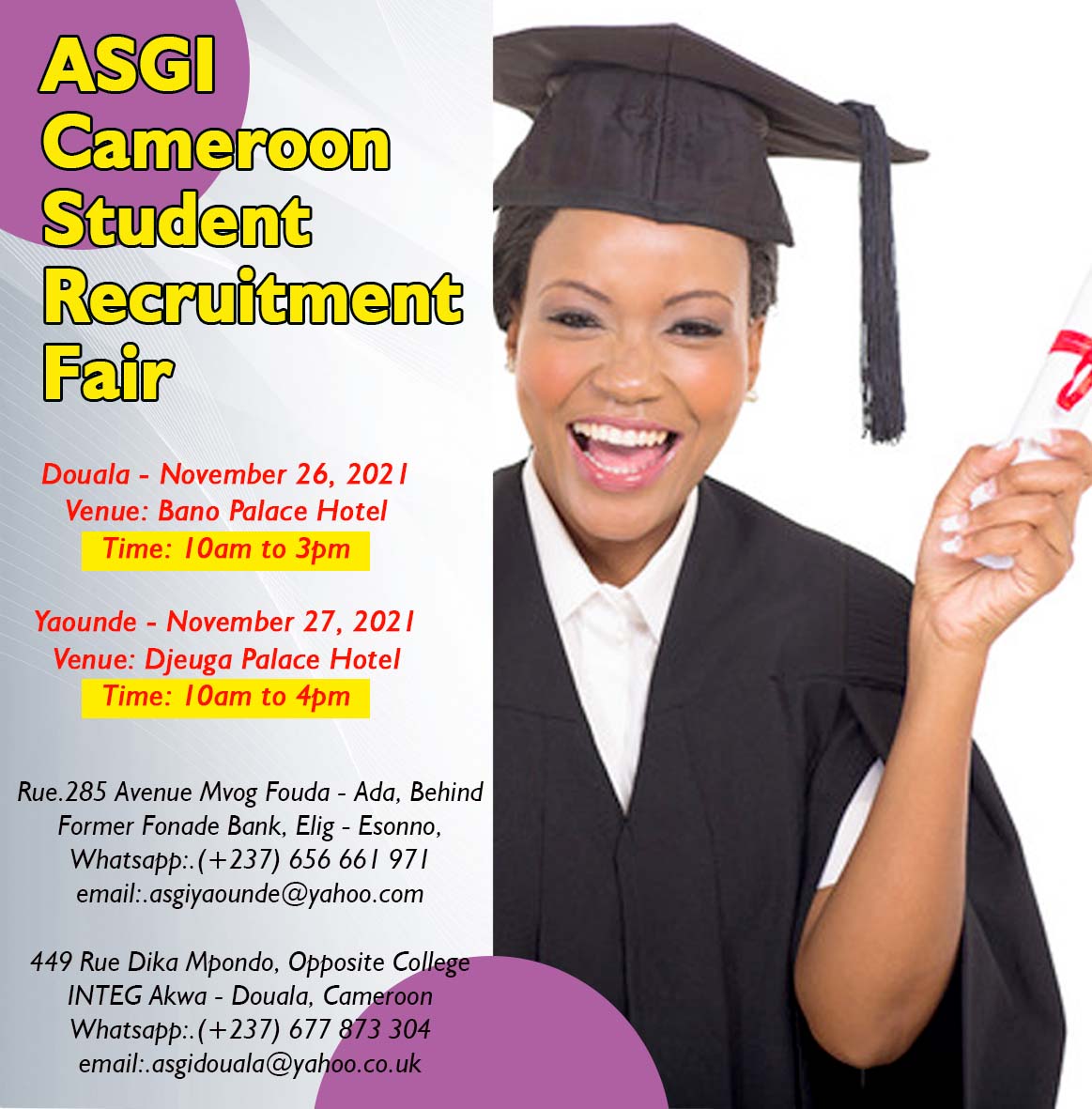 ASGI Cameroon Student Recruitment Fair